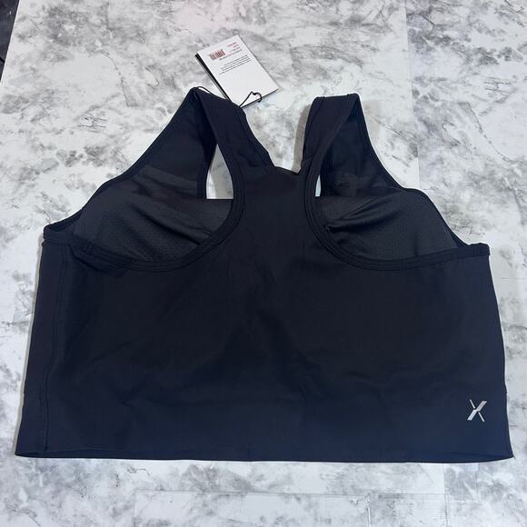 Knix Racerback Pullover Sports Bra XXL++ Black Med Impact Support Wicking NWT - Picture 4 of 9